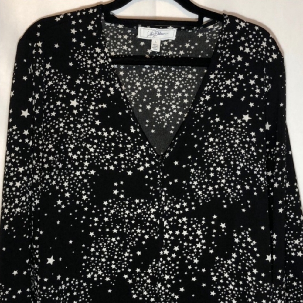 Libby Edelman Star Pattern Split Sleeve Dress - image 4